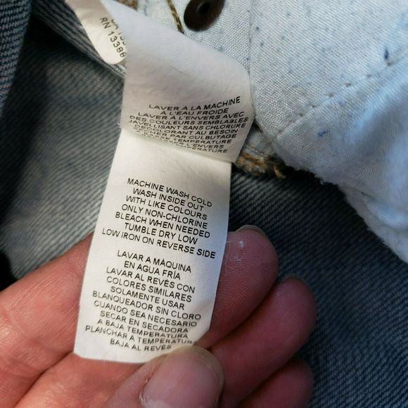 JOE FRESH Boyfriend Distressed Ripped Jeans Sz 25 - Picture 5 of 10